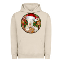 Pigment French Oak Baby Cashmere Goat Christmas Urban Hoodie - LillyAllenDesigns