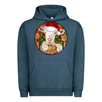 Pigment Midnight Navy Baby Cashmere Goat Christmas Urban Hoodie - LillyAllenDesigns