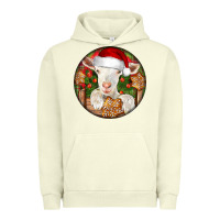 Pigment Pistachio Baby Cashmere Goat Christmas Urban Hoodie - LillyAllenDesigns