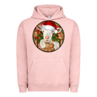 Pigment Salmon Baby Cashmere Goat Christmas Urban Hoodie - LillyAllenDesigns