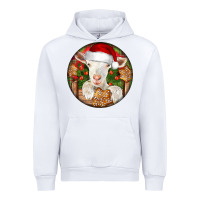 White Baby Cashmere Goat Christmas Urban Hoodie - LillyAllenDesigns