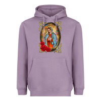Lavender our lady of guadalupe frame Heavyweight Hoodie - BarkalooDesign
