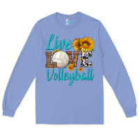 Colony Blue live love volleyball Long Sleeve Tee - HRA Design Shop