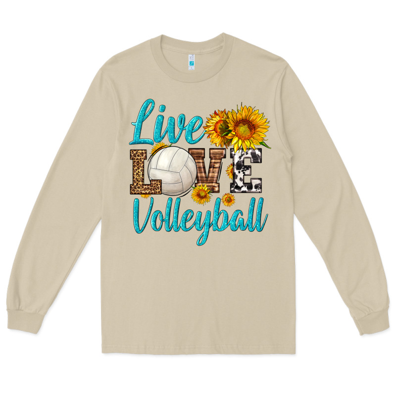 Live Love Volleyball Long Sleeve Tee by HRA Design Shop | Teevron