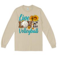 Mushroom live love volleyball Long Sleeve Tee - HRA Design Shop
