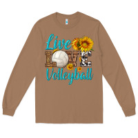 Toasted Coconut live love volleyball Long Sleeve Tee - HRA Design Shop