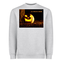Heather Grey Halloween Is Coming Heavyweight Sweatshirt - Unal Design