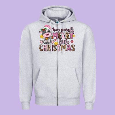 Have Yourself Merry Little Christmas Zipper Hoodie Designed By Adodesignshop