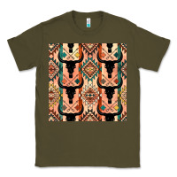 Army Green native american aztec seamless pattern 4 Classic Tee - BundleAndBundleShop