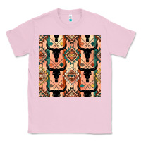 Bubblegum Pink native american aztec seamless pattern 4 Classic Tee - BundleAndBundleShop