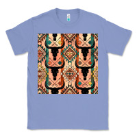 Colony Blue native american aztec seamless pattern 4 Classic Tee - BundleAndBundleShop