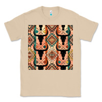 Mushroom native american aztec seamless pattern 4 Classic Tee - BundleAndBundleShop