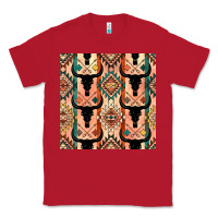 Red native american aztec seamless pattern 4 Classic Tee - BundleAndBundleShop