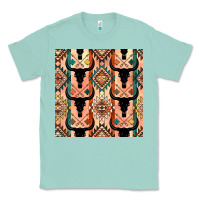 Seafoam native american aztec seamless pattern 4 Classic Tee - BundleAndBundleShop