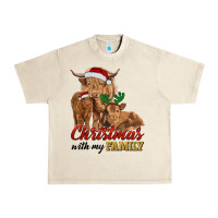 Sandshell christmas with my family highland cow cattle and calves Urban Heavy Tee - RanaPortraitStore