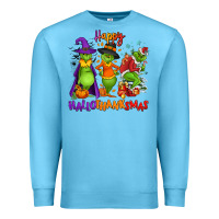 Ocean Blue Happy Hallothanksmas Premium Sweatshirt - NancyCooperArtShop