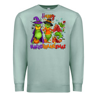 Seafoam Happy Hallothanksmas Premium Sweatshirt - NancyCooperArtShop