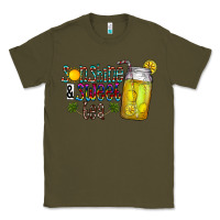 Army Green sunshine & sweet tea Classic Tee - CowhideDigitalArt