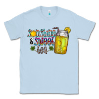 Dusty Blue sunshine & sweet tea Classic Tee - CowhideDigitalArt