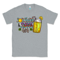 Heather Grey sunshine & sweet tea Classic Tee - CowhideDigitalArt