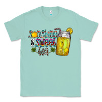 Seafoam sunshine & sweet tea Classic Tee - CowhideDigitalArt
