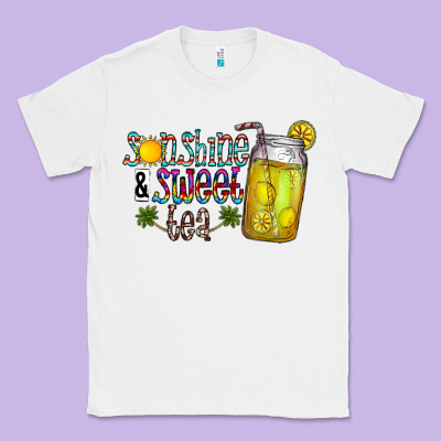 Sunshine & Sweet Tea Classic Tee Designed By Cowhidedigitalart