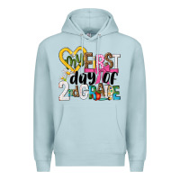 Blue Mist my first day of 2nd grade Premium Hoodie - NancyCooperArtShop