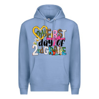 Colony Blue my first day of 2nd grade Premium Hoodie - NancyCooperArtShop