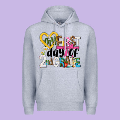 My First Day Of 2nd Grade Premium Hoodie Designed By Nancycooperartshop