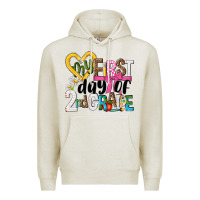 Oatmeal Heather my first day of 2nd grade Premium Hoodie - NancyCooperArtShop