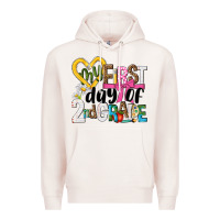 Pale Pink my first day of 2nd grade Premium Hoodie - NancyCooperArtShop