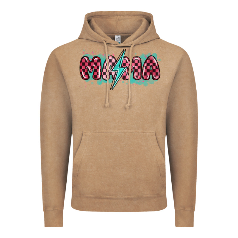 Lightning Bolt Mama Vintage Hoodie by MaliasSmallBusiness | Teevron
