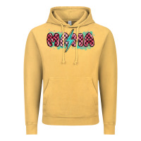 Vintage Mustard lightning bolt mama Vintage Hoodie - MaliasSmallBusiness