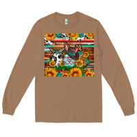 Toasted Coconut Easter eggs sunflower gemstone tumbler Easter Day Long Sleeve Tee - Neo Western