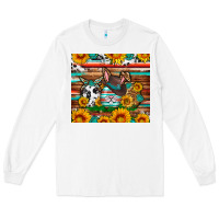 Easter Eggs Sunflower Gemstone Tumbler Easter Day Long Sleeve Tee | Teevron