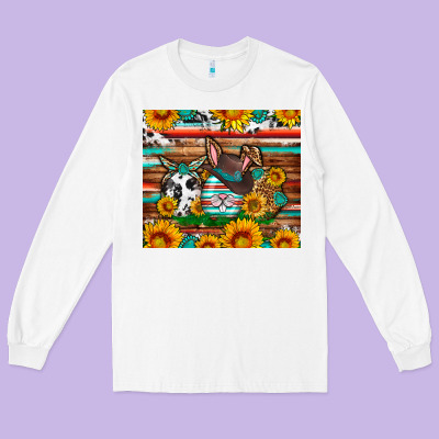 Easter Eggs Sunflower Gemstone Tumbler Easter Day Long Sleeve Tee Designed By Neo Western