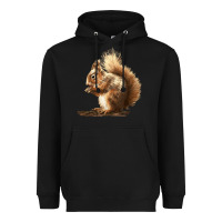 Black Squirrels Heavyweight Hoodie - LillyAllenDesigns