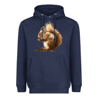 Navy Squirrels Heavyweight Hoodie - LillyAllenDesigns