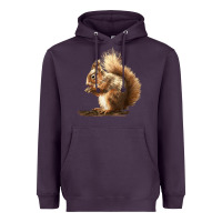 Plum Squirrels Heavyweight Hoodie - LillyAllenDesigns
