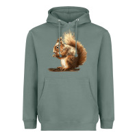 Sage Squirrels Heavyweight Hoodie - LillyAllenDesigns