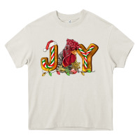 Cream Joy Rooster Heavy Core Tee - LillyAllenDesigns