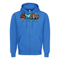 True Royal peace love camping Zipper Hoodie - JahusDesignShop