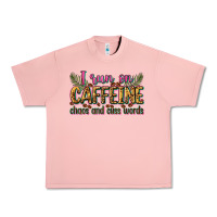 Salmon i run on caffeine chaos and cuss words Urban Heavy Tee - Zillion Design Studio