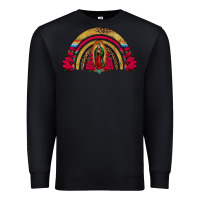 Black lady of guadalupe rainbow Premium Sweatshirt - Jasminsmagicworld