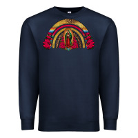 Navy lady of guadalupe rainbow Premium Sweatshirt - Jasminsmagicworld