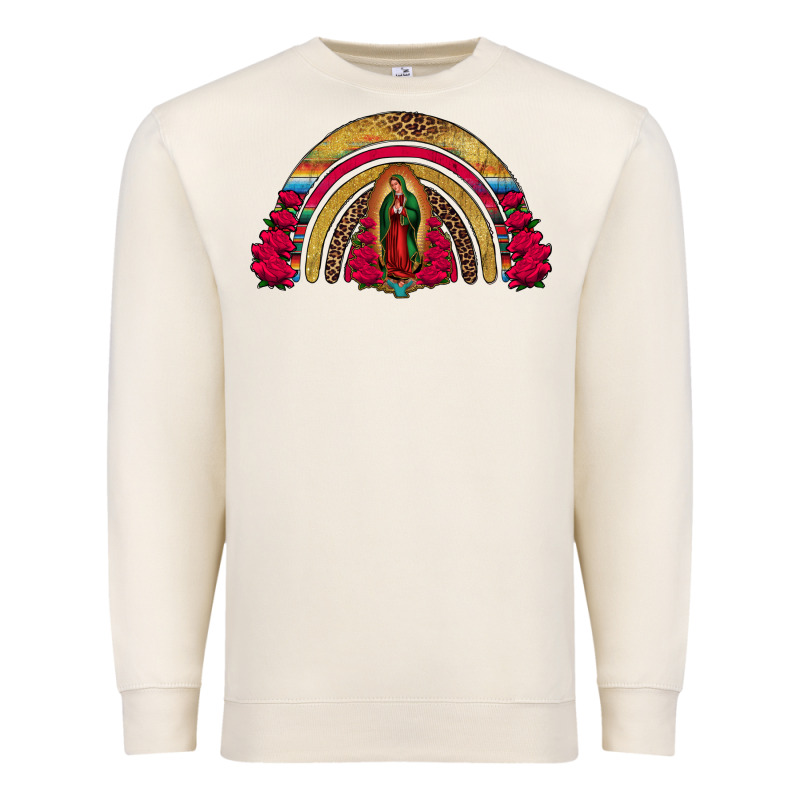 Lady Of Guadalupe Rainbow Premium Sweatshirt by Jasminsmagicworld | Teevron
