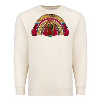 Sandshell lady of guadalupe rainbow Premium Sweatshirt - Jasminsmagicworld