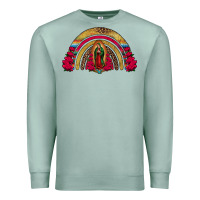Seafoam lady of guadalupe rainbow Premium Sweatshirt - Jasminsmagicworld