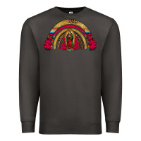 Smoke lady of guadalupe rainbow Premium Sweatshirt - Jasminsmagicworld