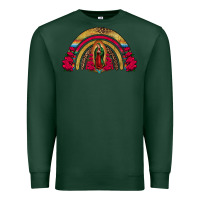 Sports Green lady of guadalupe rainbow Premium Sweatshirt - Jasminsmagicworld